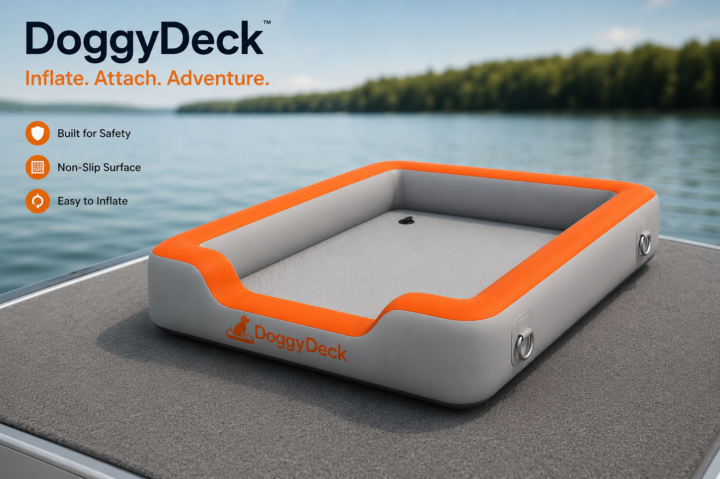 DoggyDeck™ Inflatable Paddleboard Platform
